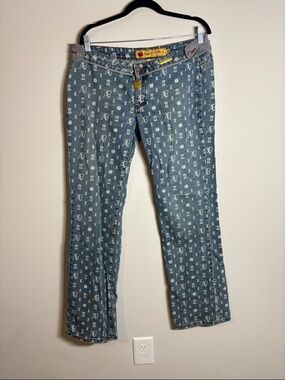 Vintage Apple Bottoms All Over Print AOP Jeans Y2K 10
